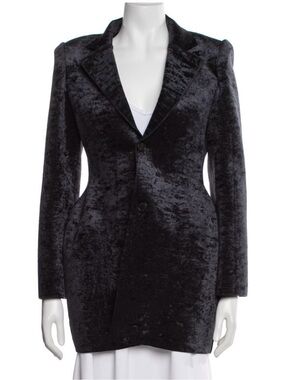 GORGEOUS Balenciaga Hourglass Crushed Velvet Blazer NWOT Size: S | US4, FR 36